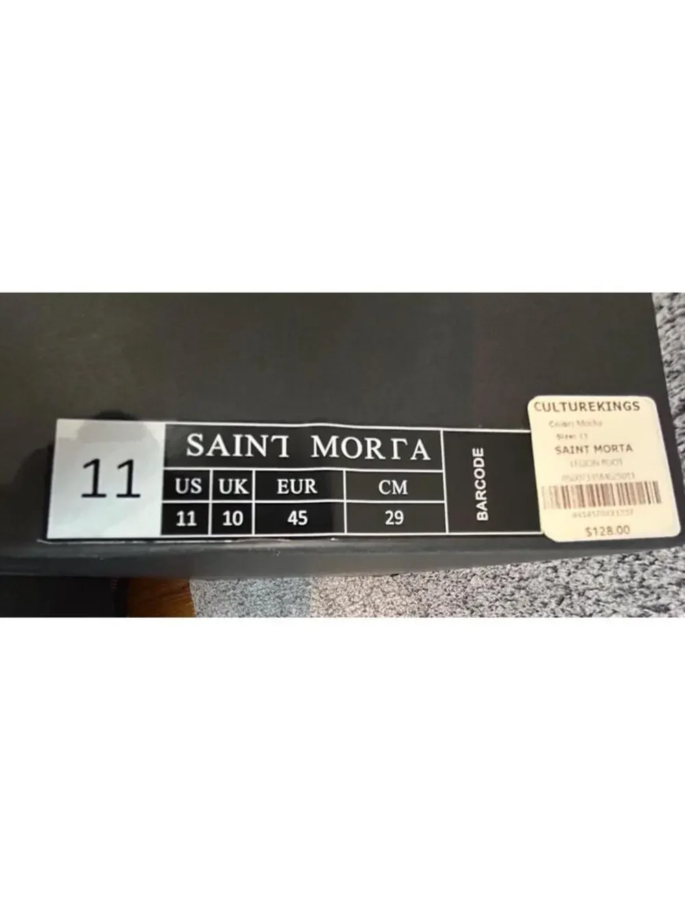 Saint Morta Legion Boot  Mocha Brown Gum Men's US Size 11 New $128 MSRP